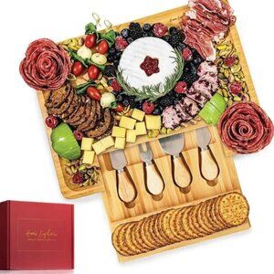BAMBOO CHARCUTERIE BOARD NEW IN BOX
